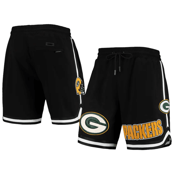 Men's Green Bay Packers Black Shorts